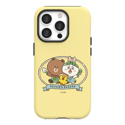 Line Friends Garden Dual Layer TPU+PC Shockproof Guard Up Combo Case Cover