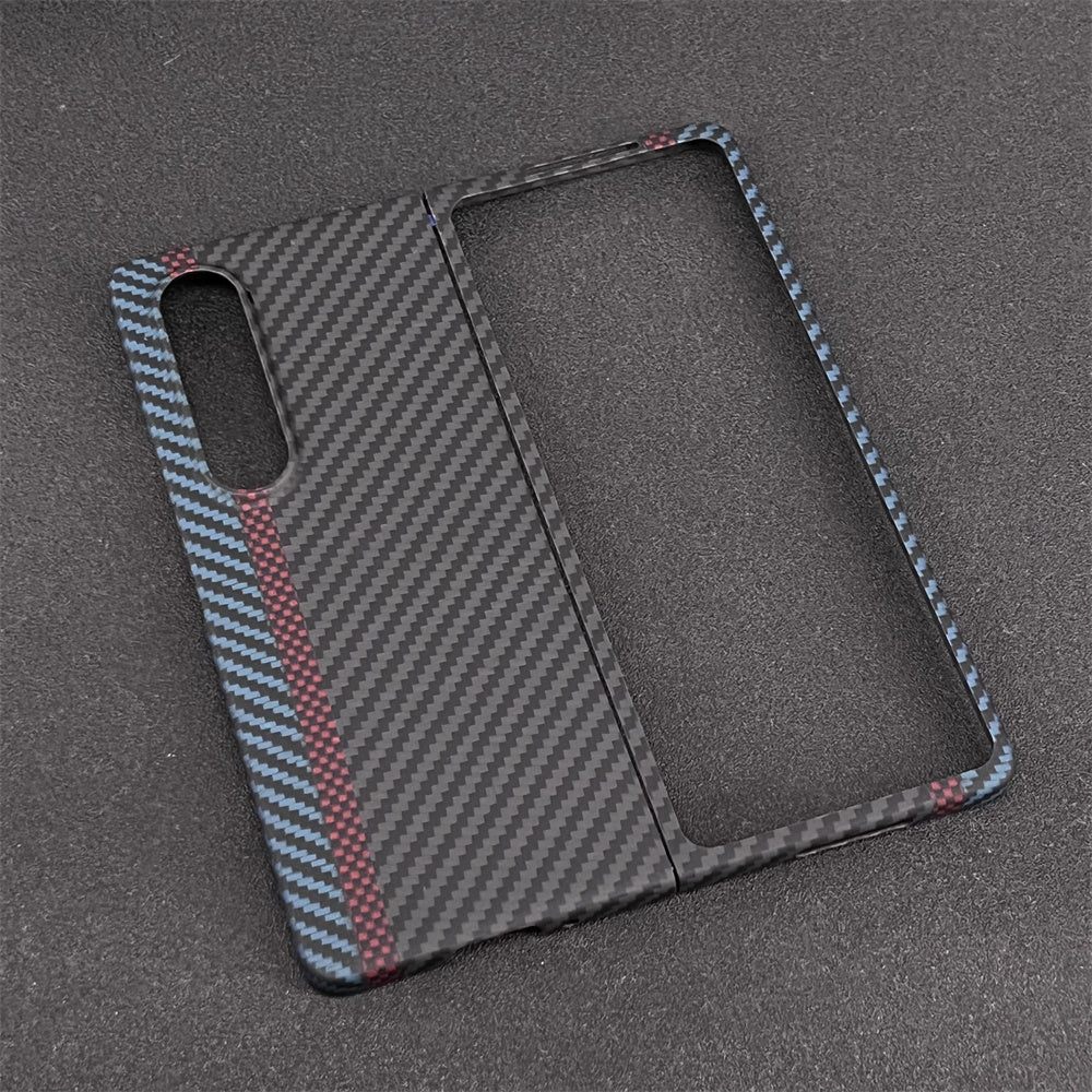 Oatsbasf Luxury Pure Carbon Fiber Case for Samsung Foldable Smartphones