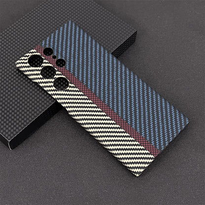 Oatsbasf Luxury Pure Aramid Fiber Case for Samsung Galaxy S23 Series Smartphones