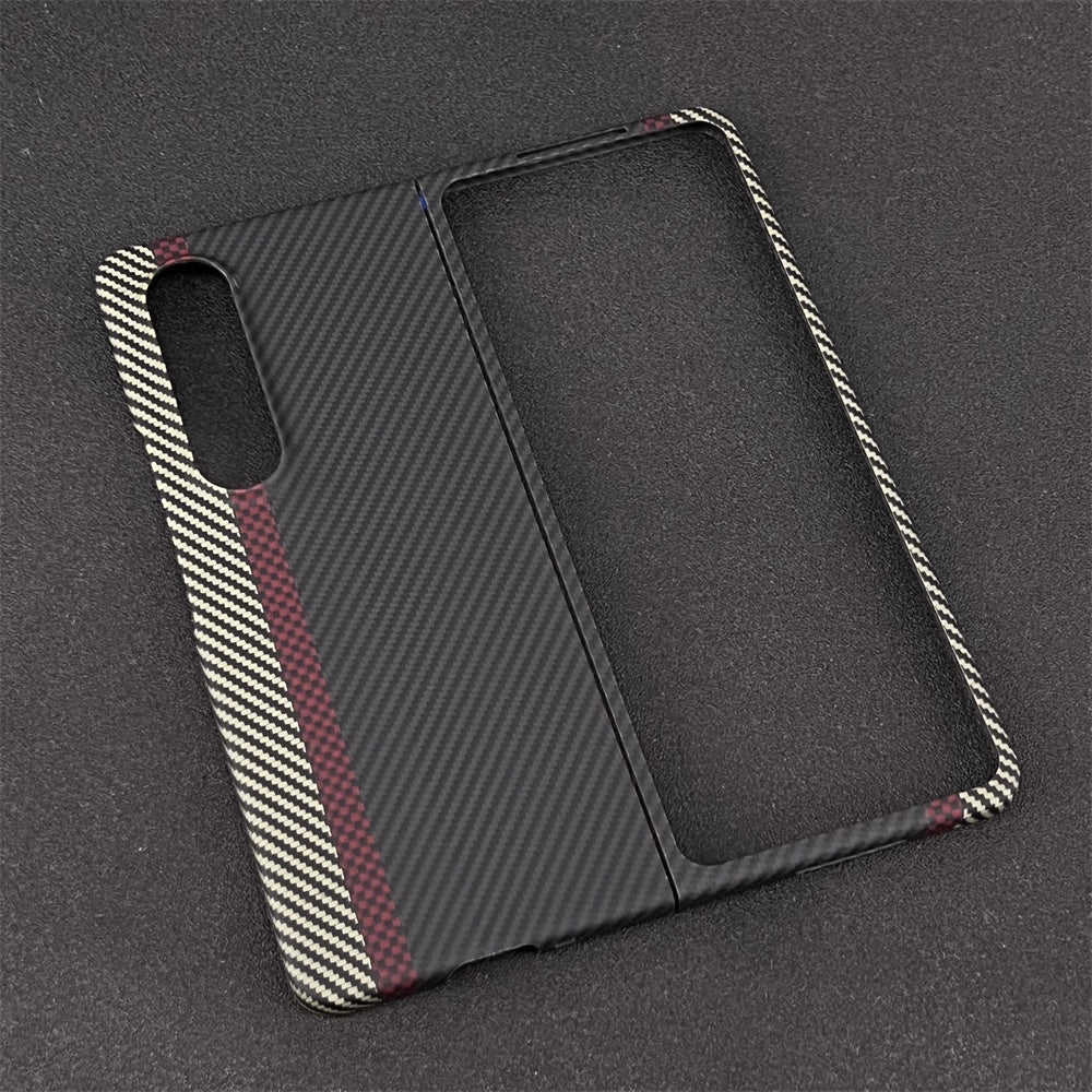 Oatsbasf Luxury Pure Carbon Fiber Case for Samsung Foldable Smartphones