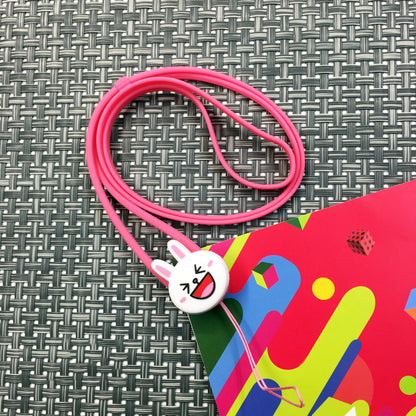 Charm Lanyard Cute Cartoon Characters Universal Anti-Lost Silicone Strap