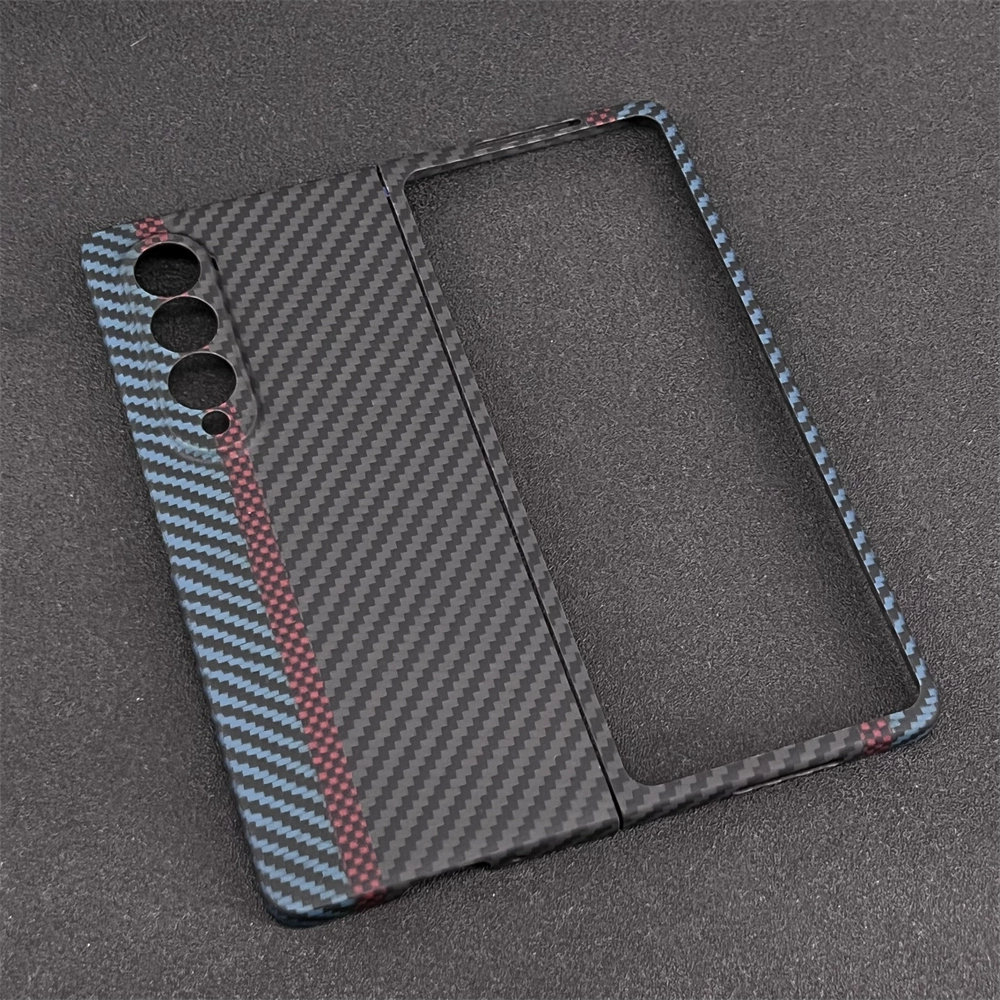 Oatsbasf Luxury Pure Carbon Fiber Case for Samsung Foldable Smartphones