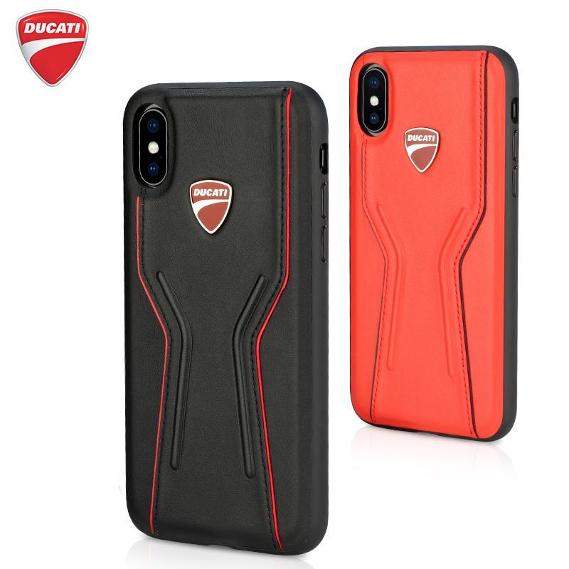 Ducati Superbike D6 Genuine Leather Hard Back Cover Case