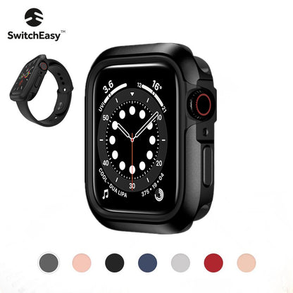 SwitchEasy Odyssey Modern Aluminum Metal + Bayer TPU Bumper Frame Case for Apple Watch