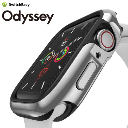 SwitchEasy Odyssey Modern Aluminum Metal + Bayer TPU Bumper Frame Case for Apple Watch