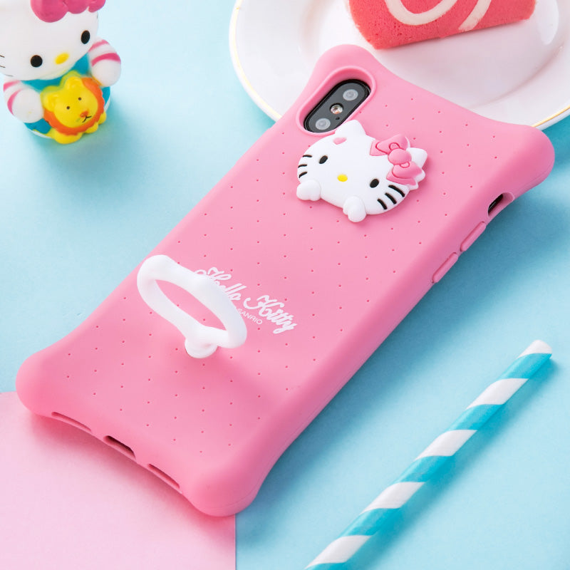 X-Doria Hello Kitty & My Melody Air Cushion Shockproof Silicone Case Cover for Apple iPhone XS/X