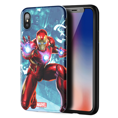 X-Doria Super Series Marvel Avengers Blue Coating Soft TPU Case Cover for Apple iPhone XS/X