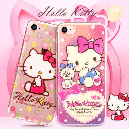 GARMMA Hello Kitty & My Melody & Little Twin Stars Transparent Soft TPU Case Cover