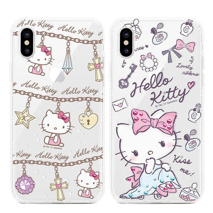 GARMMA Hello Kitty & My Melody & Little Twin Stars Bling Diamonds Air Cushion Soft Back Cover Case