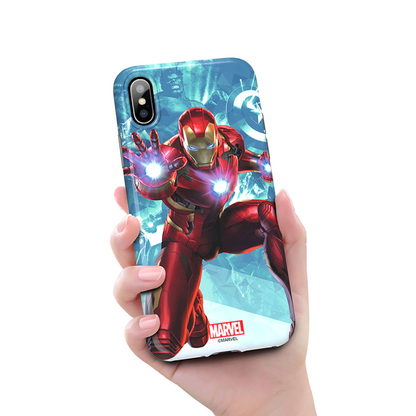 X-Doria Super Series Marvel Avengers Blue Coating Soft TPU Case Cover for Apple iPhone XS/X