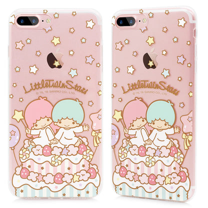 GARMMA Hello Kitty & My Melody & Little Twin Stars Transparent Soft TPU Case Cover