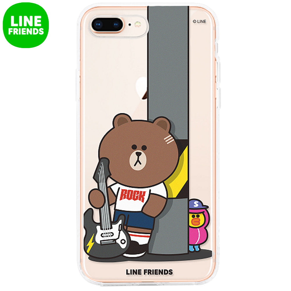 GARMMA Line Friends Air Cushion Transparent TPU Soft Back Case Cover for Apple iPhone