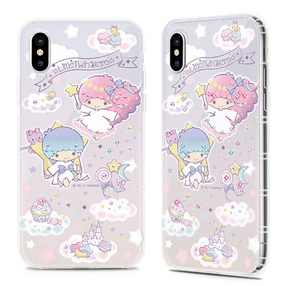 GARMMA Hello Kitty & My Melody & Little Twin Stars Swarovski Crystal Air Cushion Soft Back Case Cover