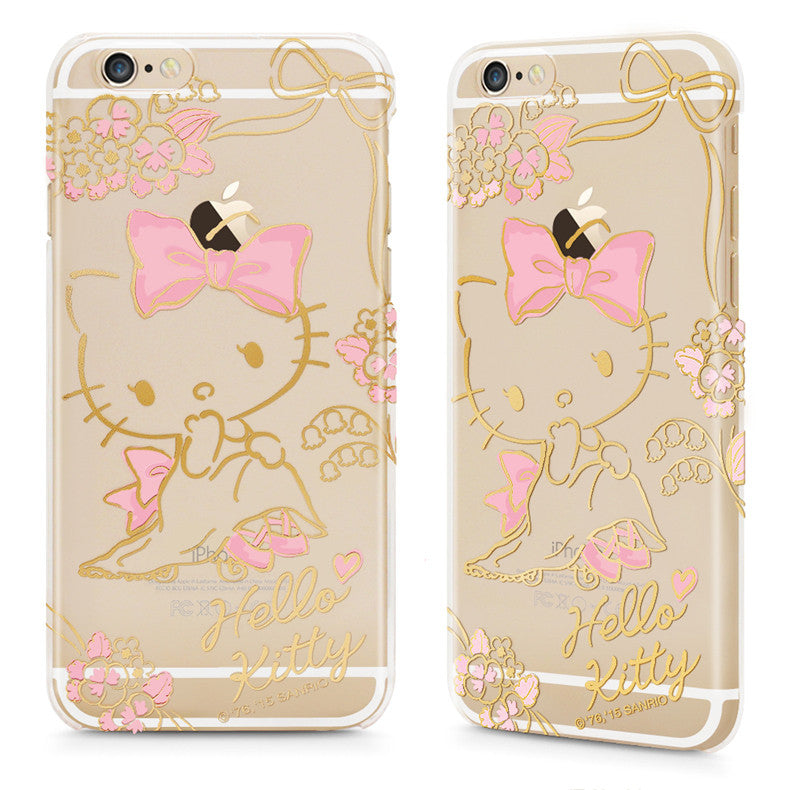 GARMMA Hello Kitty Slim Transparent PC Hard Back Cover Case for Apple iPhone 8 Plus/8/7 Plus/7