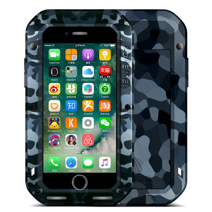 LOVE MEI Powerful Camouflage Shockproof Metal Heavy Duty Case Cover