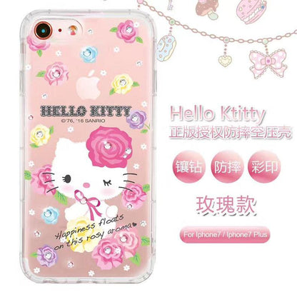 apbs Hello Kitty & My Melody & Little Twin Stars Air Cushion Diamonds TPU Cover Case - Armor King Case