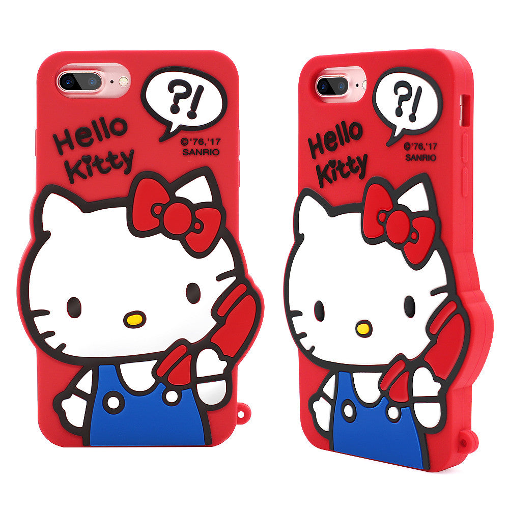 GARMMA Hello Kitty Shockproof Silicone Back Cover Case for Apple iPhone