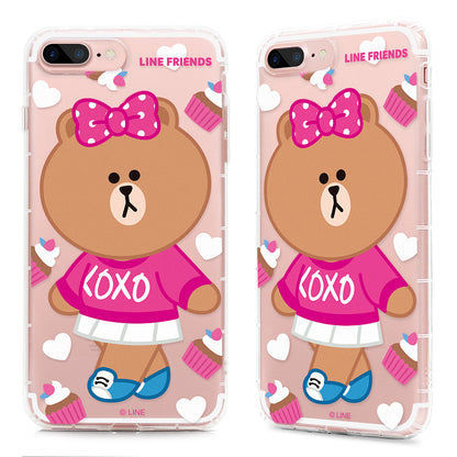 GARMMA Line Friends Choco Air Cushion Transparent TPU Soft Back Cover Case