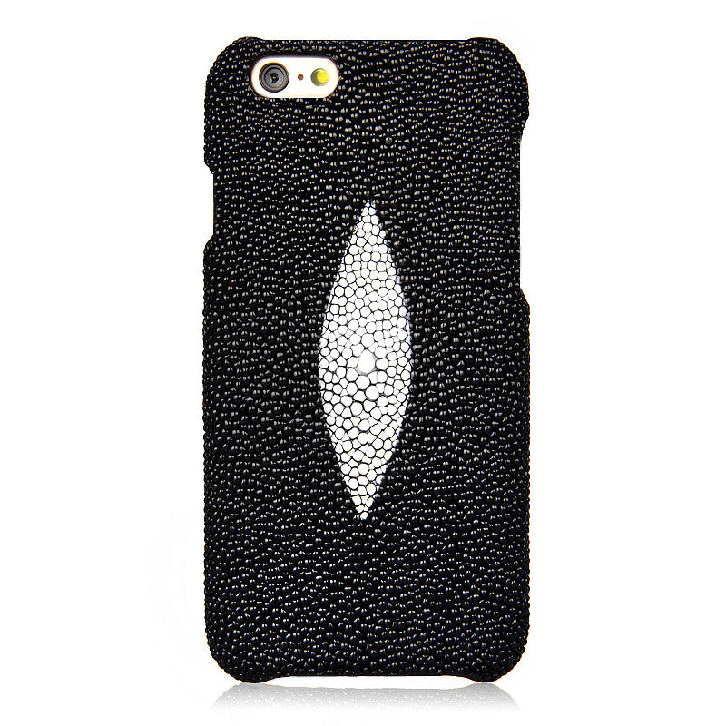 i-idea Handmade Luxury Stingray Skin Genuine Leather Hard Back Cover Case