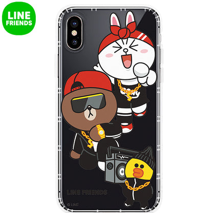 GARMMA Line Friends Air Cushion Transparent TPU Soft Back Case Cover for Apple iPhone