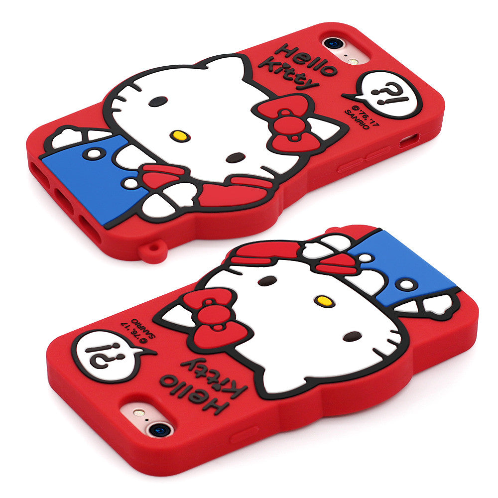 GARMMA Hello Kitty Shockproof Silicone Back Cover Case for Apple iPhone