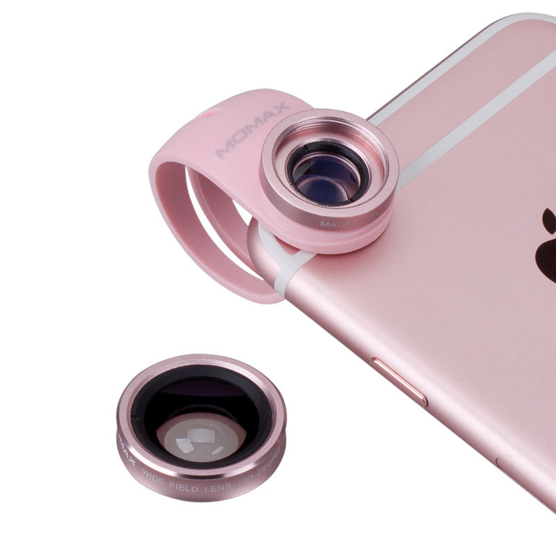 MOMAX X-Lens Macro + Wide-angle + Fisheye + CPL + Telephoto Clip-on Camera Lens Kit