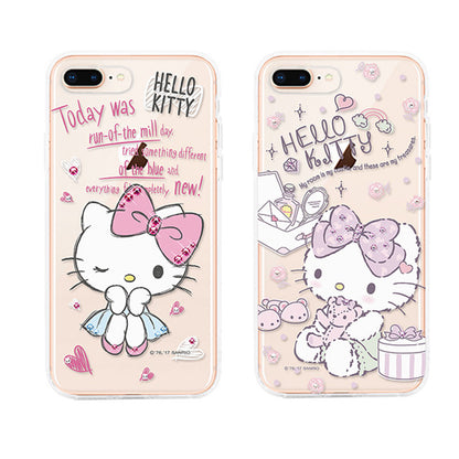 GARMMA Hello Kitty & My Melody & Little Twin Stars Swarovski Crystal Air Cushion Soft Back Case Cover