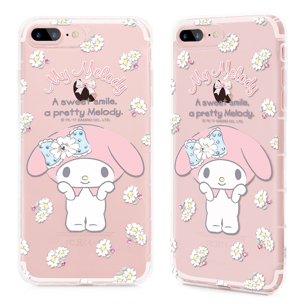 GARMMA Hello Kitty & My Melody & Little Twin Stars Bling Crystal Diamonds Soft Back Cover Case