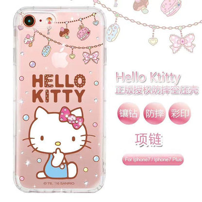 apbs Hello Kitty & My Melody & Little Twin Stars Air Cushion Diamonds TPU Cover Case - Armor King Case