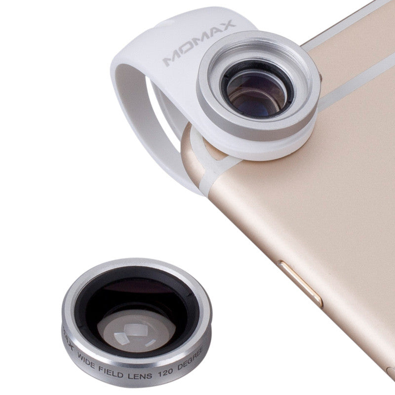 MOMAX X-Lens Macro + Wide-angle + Fisheye + CPL + Telephoto Clip-on Camera Lens Kit