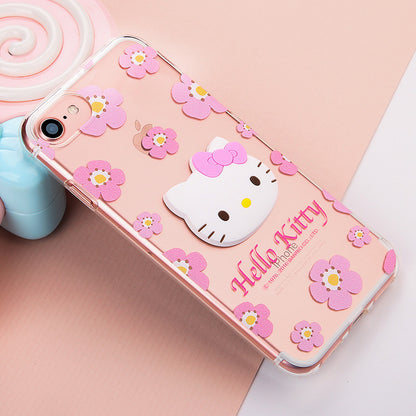 GARMMA Hello Kitty 3D TPU Soft Back Cover Case for Apple iPhone 8/7