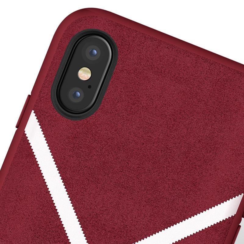 adidas Originals Plush Leather Case for Apple iPhone XS/8 Plus/8/7 Plus/7 - Armor King Case