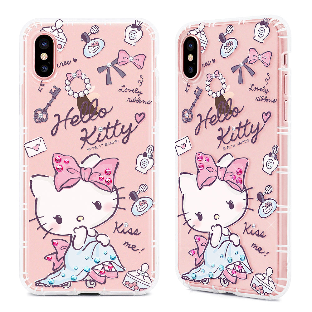 GARMMA Hello Kitty & My Melody & Little Twin Stars Bling Diamonds Air Cushion Soft Back Cover Case