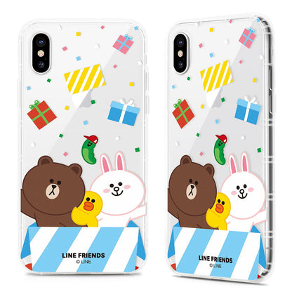 GARMMA Line Friends Air Cushion Transparent TPU Soft Case for Apple iPhone