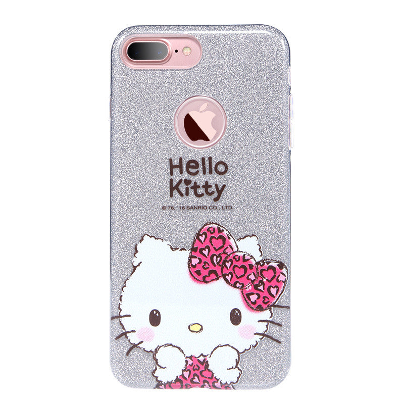 X-Doria Hello Kitty Twinkle Glitter Slim TPU Frame Sparkle PC Cover Case for Apple iPhone