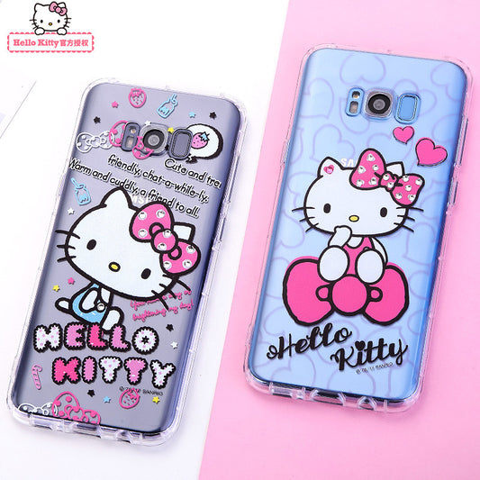 gourmandise Hello Kitty Air Cushion Bling Crystal Rhinestone Diamonds Transparent TPU Cover Case