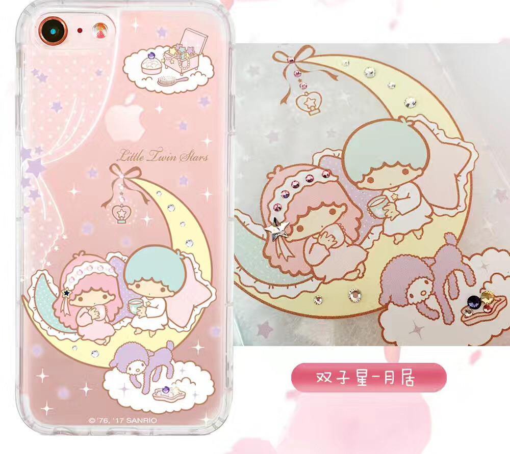 apbs Hello Kitty & My Melody & Little Twin Stars Air Cushion Diamonds TPU Cover Case - Armor King Case