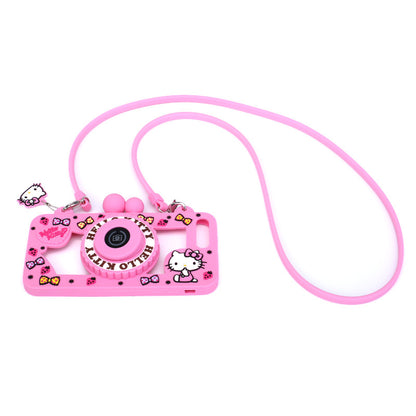 Hello Kitty Camera Bluetooth Self Timer 3D Silicone Shockproof Case Cover with Carrying Strap