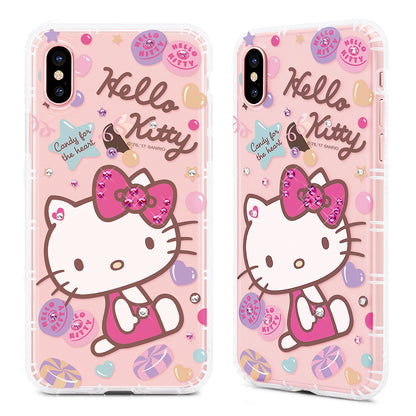 GARMMA Hello Kitty & My Melody & Little Twin Stars Bling Diamonds Air Cushion Soft Back Cover Case