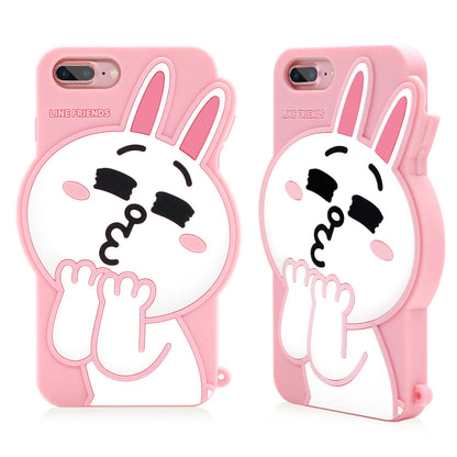 GARMMA Line Friends Silicone Back Cover Case for Apple iPhone