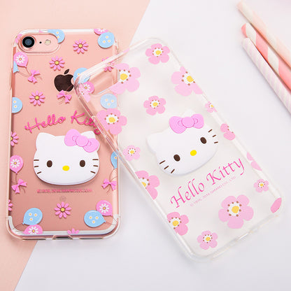 GARMMA Hello Kitty 3D TPU Soft Back Cover Case for Apple iPhone 8/7