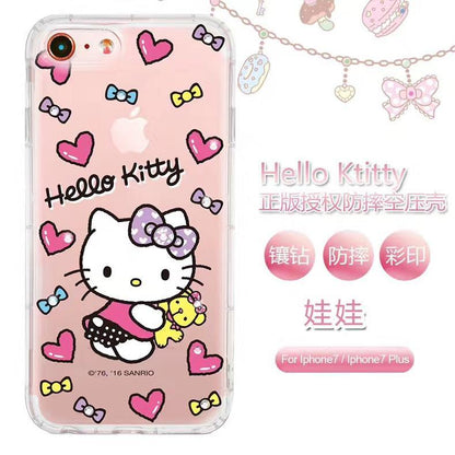 apbs Hello Kitty & My Melody & Little Twin Stars Air Cushion Diamonds TPU Cover Case - Armor King Case