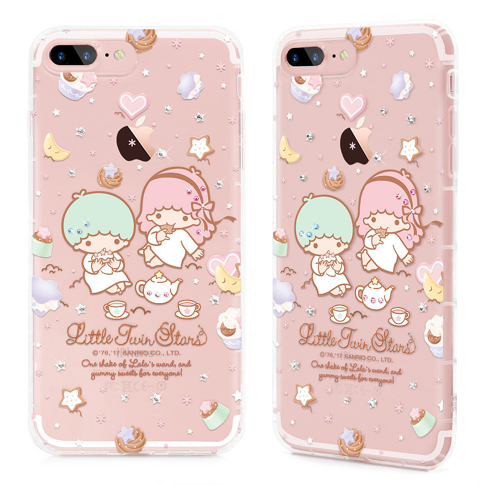 GARMMA Hello Kitty & My Melody & Little Twin Stars Bling Crystal Diamonds Soft Back Cover Case