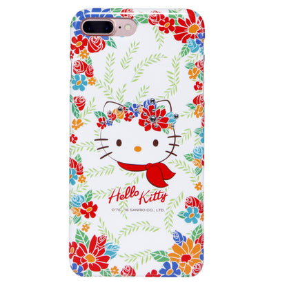 Hello Kitty Florid Bling Crystal Rhinestone Diamonds PC Case for Apple iPhone 8 Plus/87 Plus/7