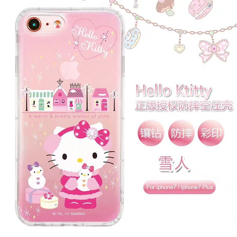 apbs Hello Kitty & My Melody & Little Twin Stars Air Cushion Diamonds TPU Cover Case - Armor King Case