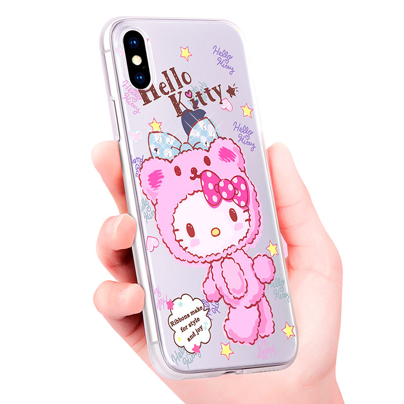 X-Doria Hello Kitty Nifty Bear Swarovski Diamonds Case Cover for Apple iPhone XS/X