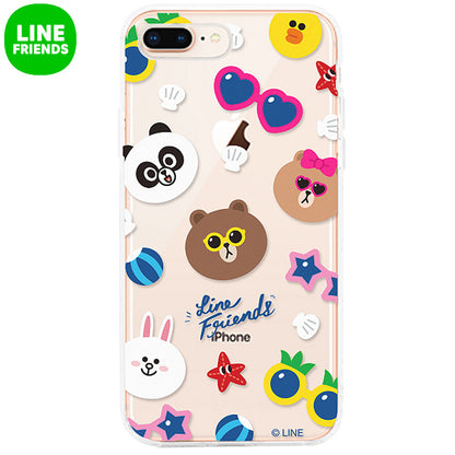 GARMMA Line Friends Air Cushion Transparent TPU Soft Back Case Cover for Apple iPhone