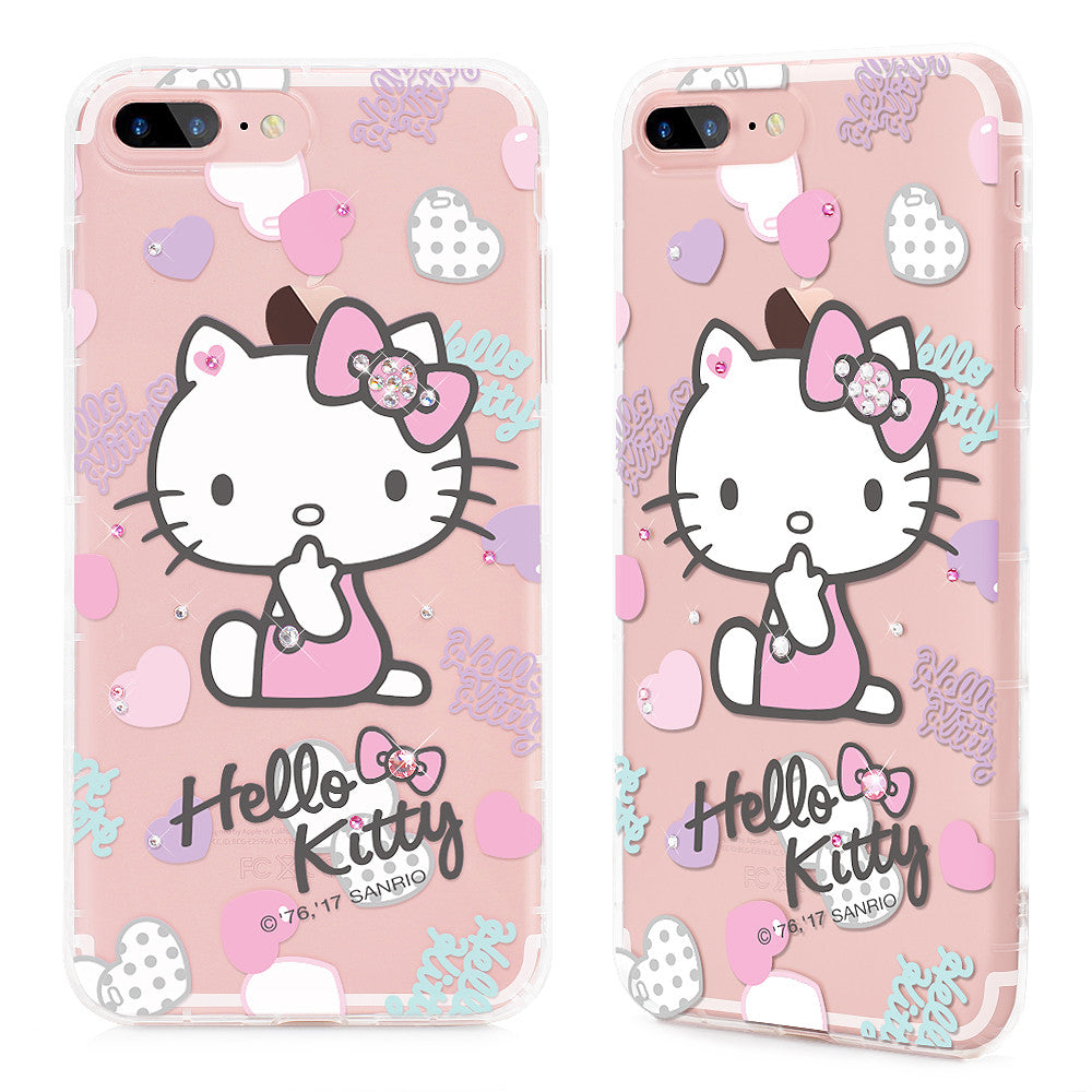 GARMMA Hello Kitty & My Melody & Little Twin Stars Bling Crystal Diamonds Soft Back Cover Case