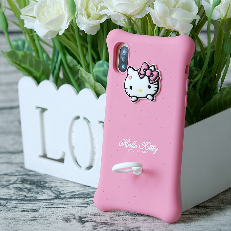 X-Doria Hello Kitty & My Melody Air Cushion Shockproof Silicone Case Cover for Apple iPhone XS/X