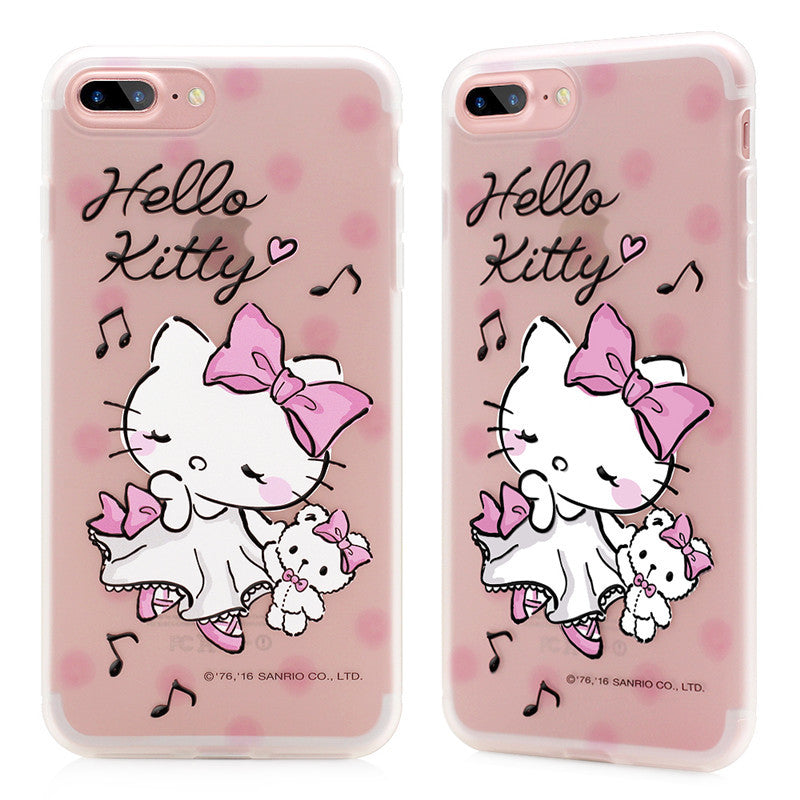 GARMMA Hello Kitty Matte Translucent TPU Soft Back Cover Case for Apple iPhone